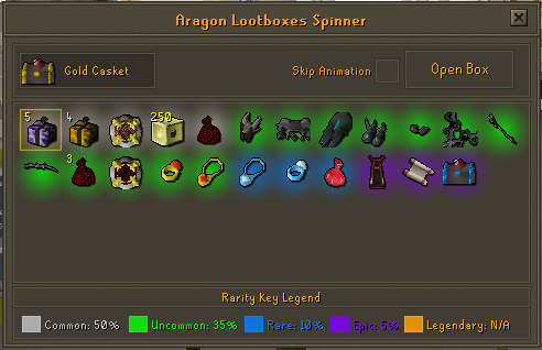 Rarity Key Legend